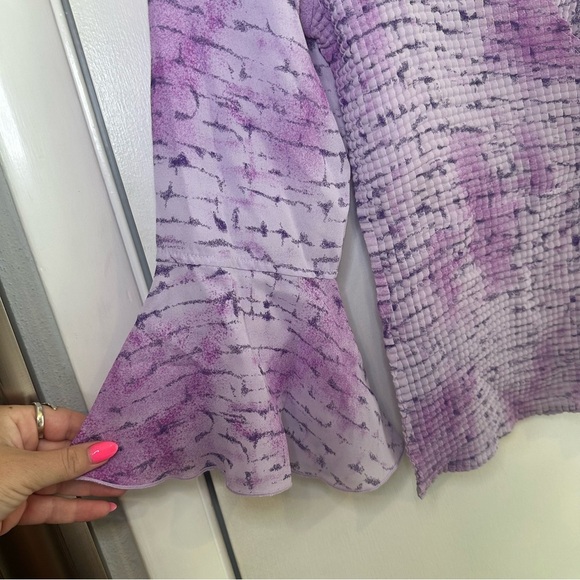 Piano Y2K Fitted Fairy Blouse. NWT. Size: Large. Color: Purple. - Picture 2 of 6